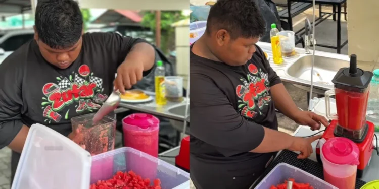 Tular Remaja Disleksia Jual Air Tembikai Nak Bantu Keluarga, Konsep ‘Bayar Seikhlas Hati’ Sentuh Hati Masyarakat