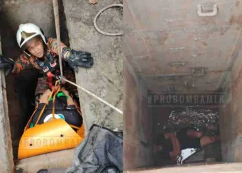 Lelaki terperangkap dalam longkang 4 Meter, selamatkan kucing