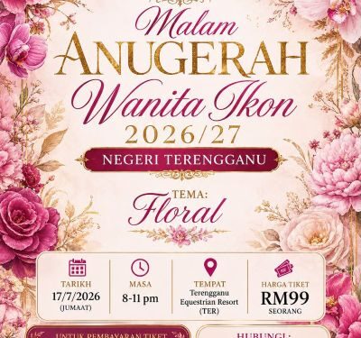 Siapakah bakal bergelar Wanita Ikon Terengganu 2026/2027? Saksikan pengumumannya 17 Julai ini