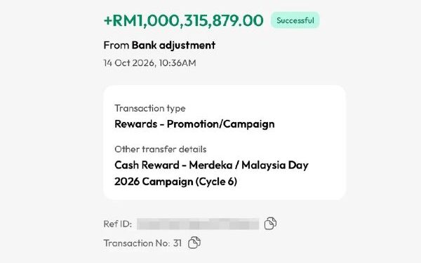 ‘Tangan menggeletar tengok akaun bank terima wang masuk RM1 bilion’